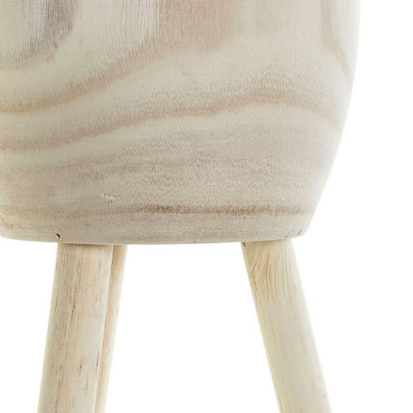 Urtepotte DKD Home Decor Brun Paulonia træ (23 x 23 x 56 cm)