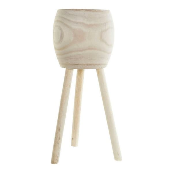 Planter DKD Home Decor Brun Paulownia-tre (23 x 23 x 56 cm)