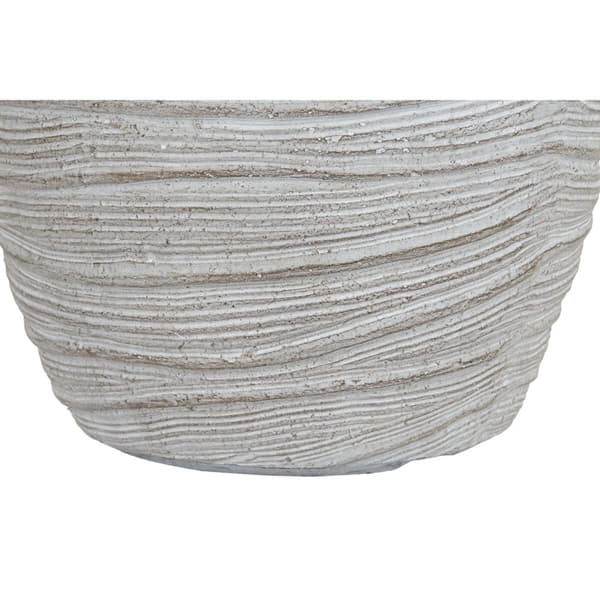 Sæt af planteredskaber Home ESPRIT Beige Glasfiber Magnesium 45 x 45 x 43 cm (3 enheder)