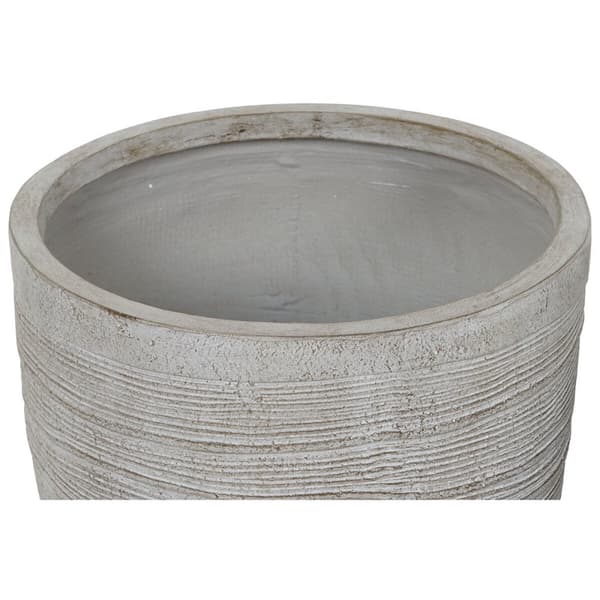 Sæt af planteredskaber Home ESPRIT Beige Glasfiber Magnesium 45 x 45 x 43 cm (3 enheder)