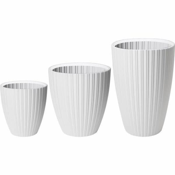 Dekorative Pongponger Garden ID Fancy Hvit Polyetylen 40 x 42 cm