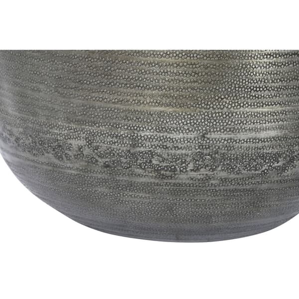 Sett med blomsterpotter Home ESPRIT Gyllen Sølv Aluminium 34,5 x 36 x 63 cm