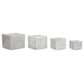 Miniatyrbillede 4 af 4: Urtepotte Home ESPRIT Grå Magnesium 37 x 37 x 31,5 cm (4 enheder)