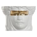 Miniatyrbillede 3 af 4: Urtepotte Home ESPRIT Hvid Gylden Porcelæn 10 x 10 x 14 cm (2 enheder)