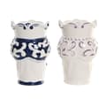 Miniatyrbillede 3 af 4: Urtepotte Home ESPRIT Blå Hvid Sort Porcelæn 12 x 12 x 20 cm (2 enheder)