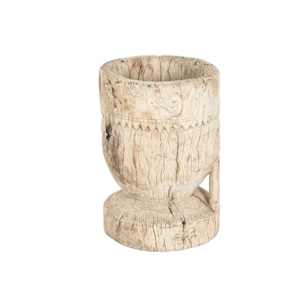 Urtepotte Home ESPRIT Natur Teak 31 x 31 x 46 cm
