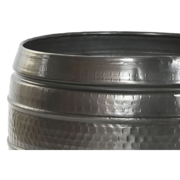 Planter Home ESPRIT Grå Aluminium Moderne 41 x 41 x 40 cm 40 x 40 x 40,5 cm (3 Deler)