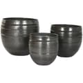 Miniatyrbilde 4 av 4: Planter Home ESPRIT Grå Aluminium Moderne 41 x 41 x 40 cm 40 x 40 x 40,5 cm (3 Deler)