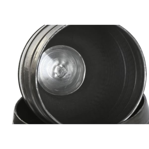 Planter Home ESPRIT Grå Aluminium Moderne 41 x 41 x 40 cm 40 x 40 x 40,5 cm (3 Deler)