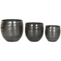 Miniatyrbilde 1 av 4: Planter Home ESPRIT Grå Aluminium Moderne 41 x 41 x 40 cm 40 x 40 x 40,5 cm (3 Deler)