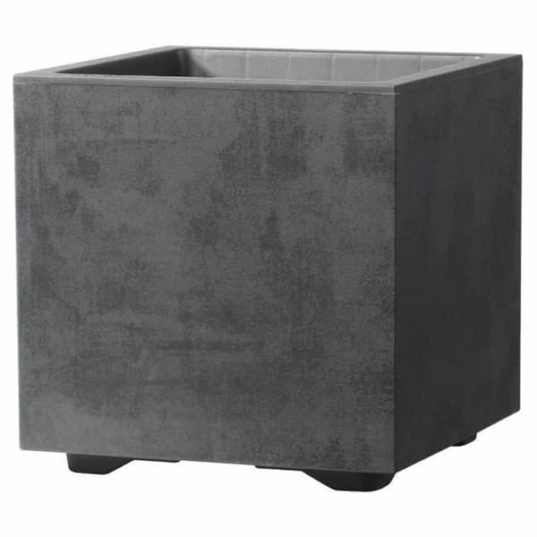 Dekorative Pongponger Deroma Antrasitt 25 cm Plast Kvadrat Terning Ø 25 cm