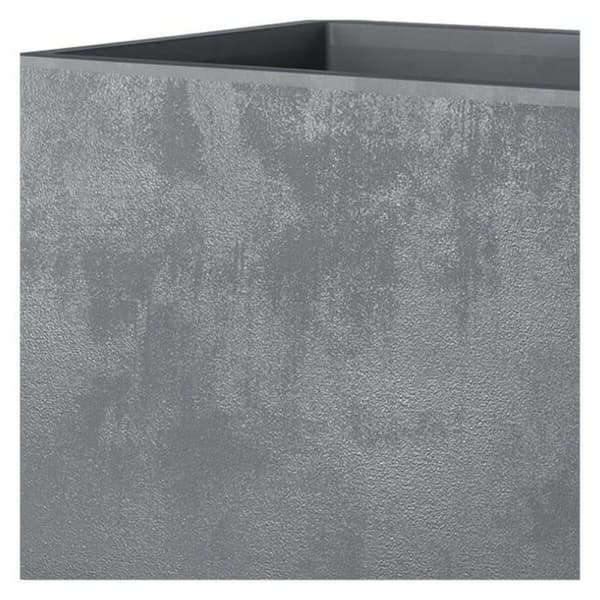 Dekorative Pongponger Deroma Grå 49 x 49 x 49,5 cm Plast Kvadrat Terning Ø 49 x 45 cm