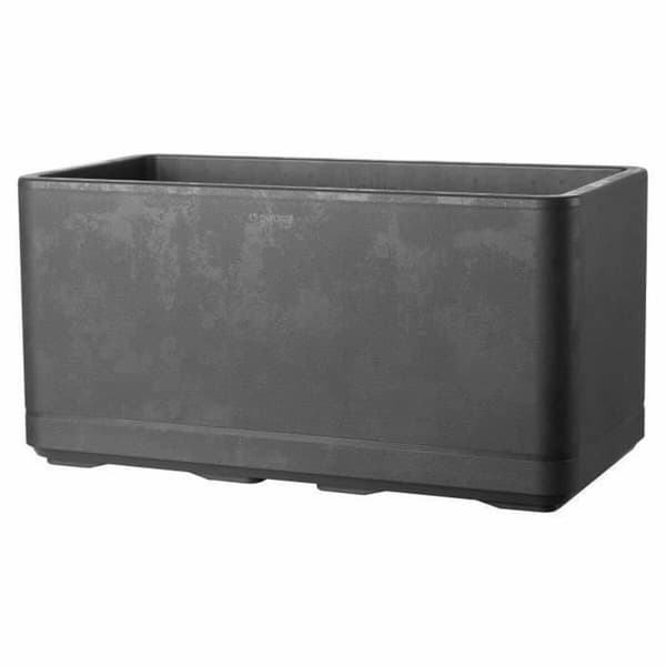 Selvvannende planter Deroma Antrasitt 78 x 38 x 39 cm Plast Rektangulær
