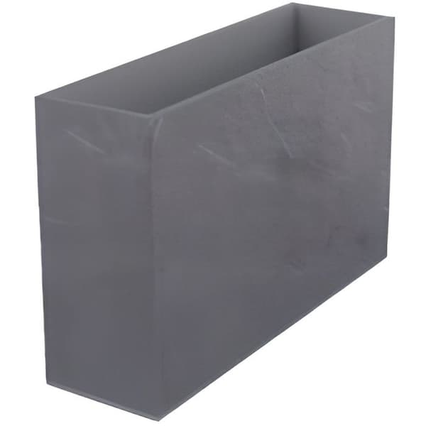 Jardinière - EDA Plastiques - Volcania - Grå sten - 78.5x29.5x60cm - 46L