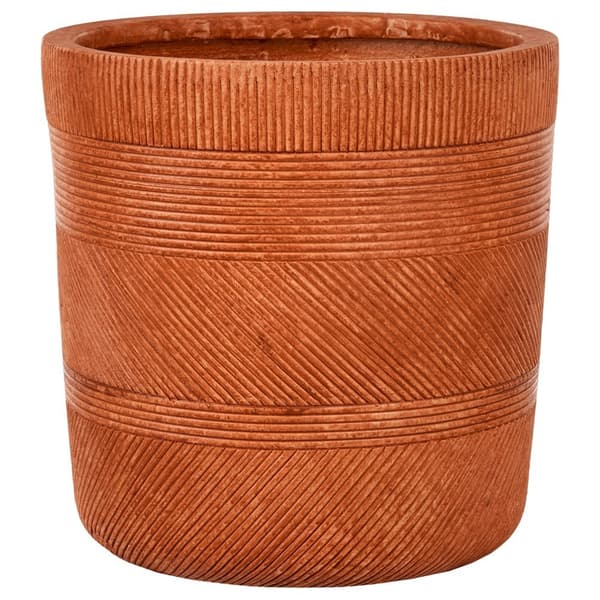 VOULA Sten urtepotte 36 cm Gyldenbrun Lumarko!