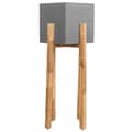 Pikkukuva 1 / 8: Kukkaruukku jaloilla DRIMOS Stone 30 cm Vaaleanharmaa Harmaa Lumarko!