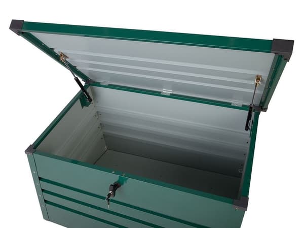 CEBROSA Puutarhalaatikko Metallinen 100 cm 62 cm Tummanvihreä Lumarko!