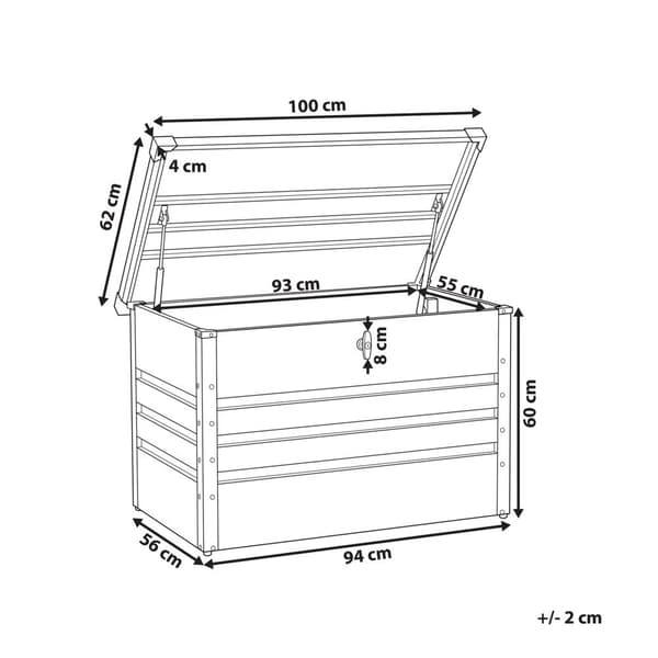 CEBROSA Puutarhalaatikko Metallinen 100 cm 62 cm Tummanvihreä Lumarko!