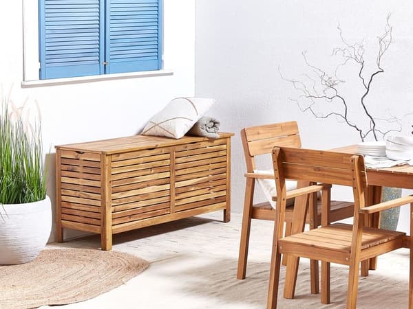 RIVIERA puutarhalaatikko Akaasiapuuta 130 cm 48 cm Vaaleanruskea Lumarko!
