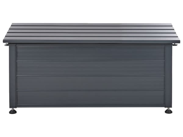 CAMPALTO Trädgårdslåda Metall 113 cm 50 cm Mörkgrå Lumarko!