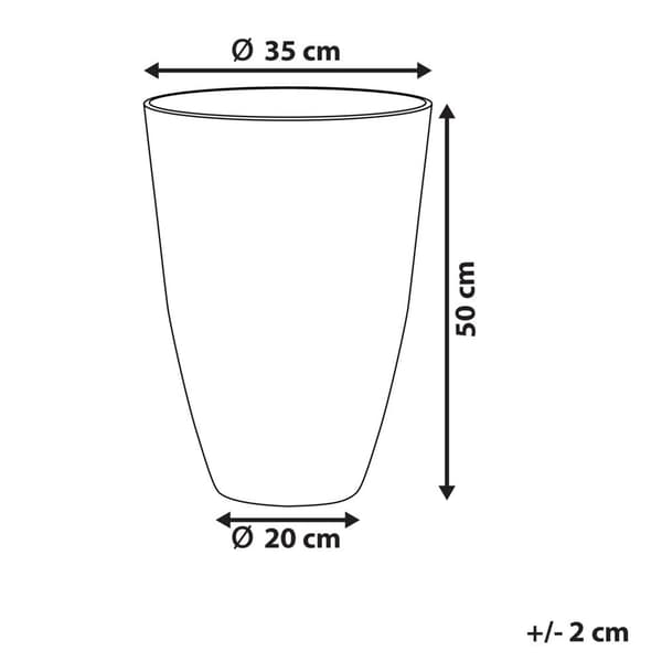 CAMIA Blomkruka Sten 35 cm Grå Lumarko!