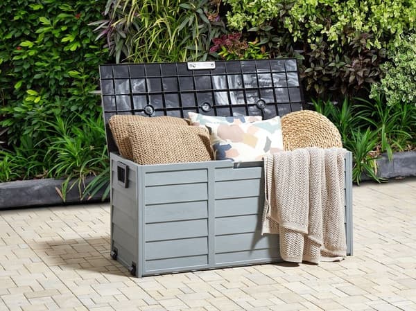 LOCARNO havekasse 112 cm 50 cm Sort Lumarko!