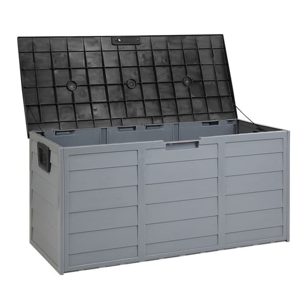 LOCARNO havekasse 112 cm 50 cm Sort Lumarko!