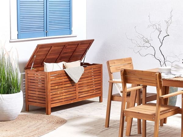 RIVIERA havekasse akacietræ 130 cm 48 cm brun Lumarko!