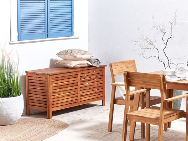 RIVIERA havekasse akacietræ 130 cm 48 cm brun Lumarko!