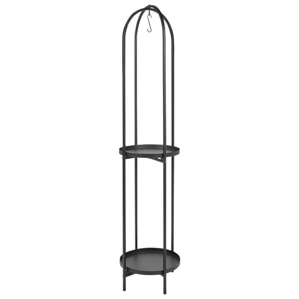 TAMARIX Metallinen kukkateline 35 cm Musta Lumarko!