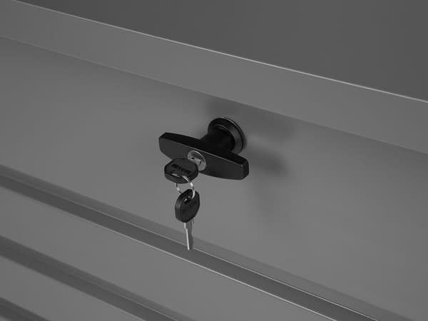 CEBROSA Puutarhalaatikko Metallinen 132 cm 62 cm Harmaa Lumarko!