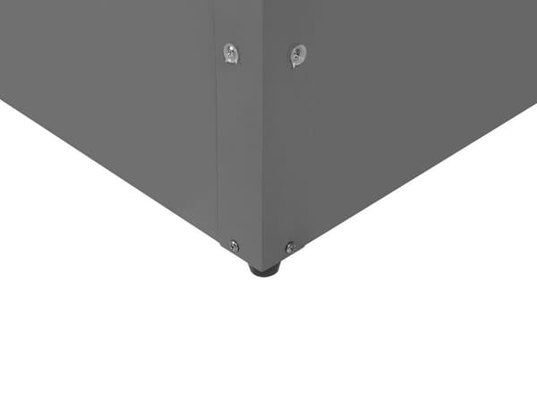 CEBROSA Puutarhalaatikko Metallinen 132 cm 62 cm Harmaa Lumarko!