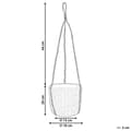 Pikkukuva 7 / 7: RUFFE Punottu kukkaruukku 18 cm Natural Lumarko!