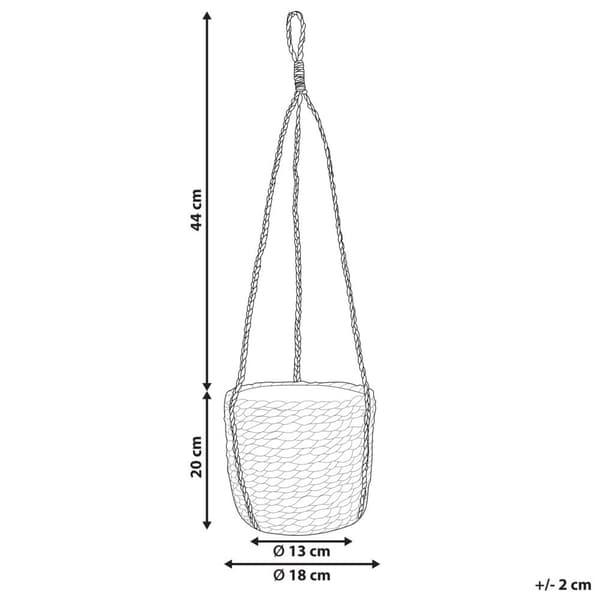 RUFFE Punottu kukkaruukku 18 cm Natural Lumarko!