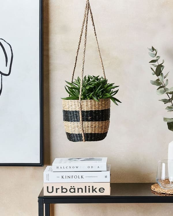 RUFFE Punottu kukkaruukku 18 cm Natural Lumarko!