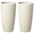 Pikkukuva 1 / 9: 2 kukkaruukun setti 23 x 23 x 42 cm beige ABDERA Lumarko!