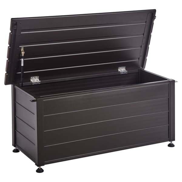 CAMPALTO Puutarhalaatikko Metallinen 113 cm 50 cm Tummanruskea Lumarko!