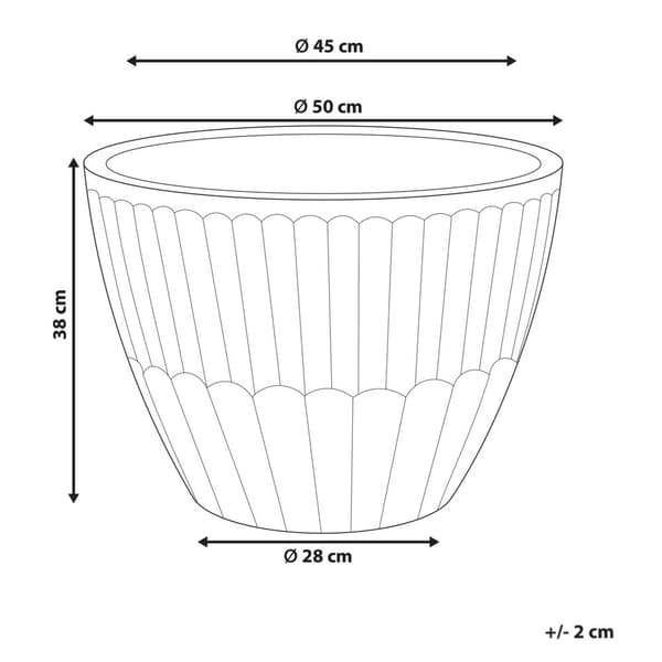 NYSSA Keraaminen kukkaruukku 50 cm Vihreä Lumarko!