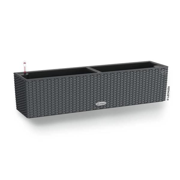 Jardiniere - Balconera stuga 80 - Komplett kit - Granit - 12L - LECHUZA