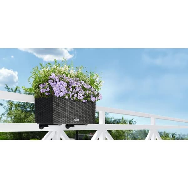 Jardiniere - Lechuza - Balconera Cottage 50 - Granit - Rektangulär - Med vattenreserv