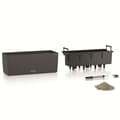 Miniatyrbillede 3 af 3: LECHUZA Jardiniere BALCONERA Stone 50 ALL-IN-ONE Svart