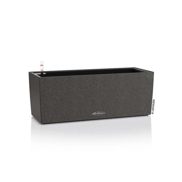 LECHUZA Jardiniere BALCONERA Stone 50 ALL-IN-ONE Svart