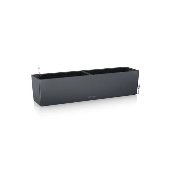 Jardiniere - Balconera färg 80 - Komplett kit - Skiffergrå - 12 L - LECHUZA