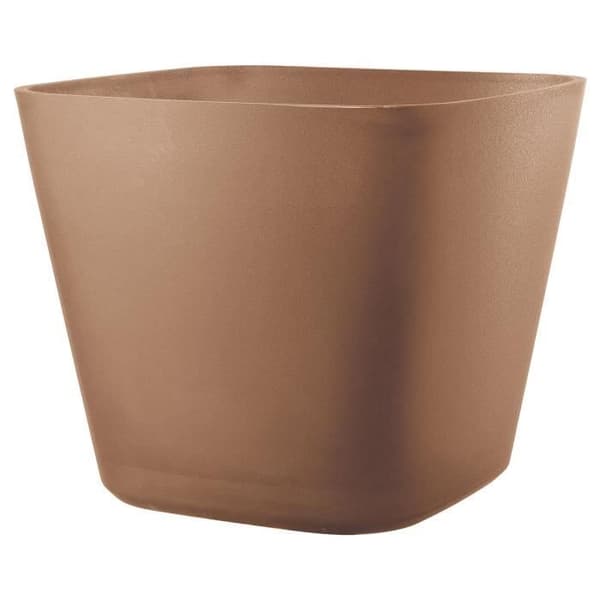 Fyrkantig blomkruka - DEROMA - Origin - 12 L - Terrakotta