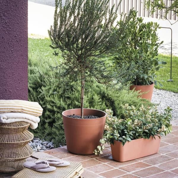 Blomkruka - DEROMA - Ursprung - 45 L - Terrakotta