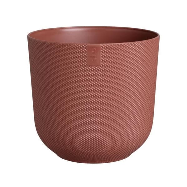 Blomkruka - Elho - Jazz Rund - Röd - Ø 26 x H 24 cm - Inomhus - 100% återvunnen