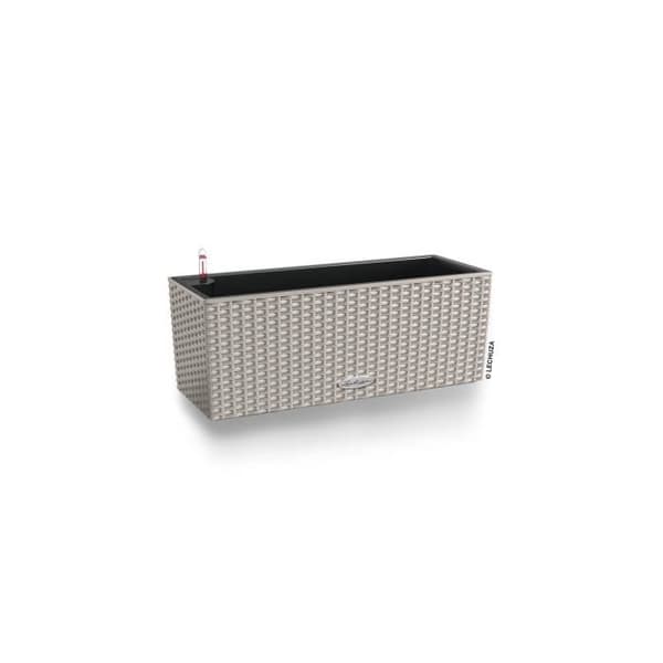 Jardiniere - Balconera stuga 50 - Komplett kit - Sandbrun - 8 L - LECHUZA