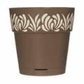 Miniatyrbild 3 av 3: Självvattnande blomkruka Stefanplast Gaia Brun Plast 15 x 15 x 15 cm (12 antal)