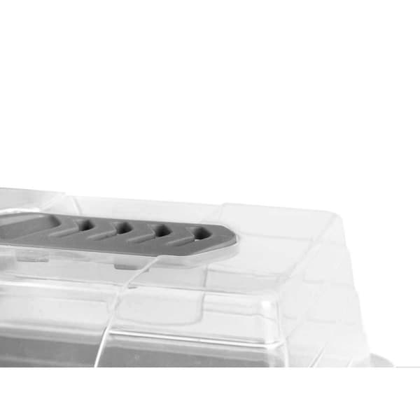 Växthus Ibergarden FYT2058102 Grå Transparent Plast 38,4 x 17,5 x 24,7 cm (8 antal)