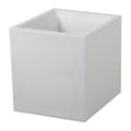 Miniatyrbillede 1 af 5: Urtepotte EDA Graphit Hvid Plastik Firkantet 39 x 39 x 43 cm